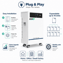 16kWh 314Ah 51.2V LiFePO4 Floor-Standing Battery - 2